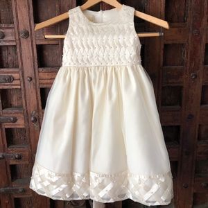 Girls Cream Dress